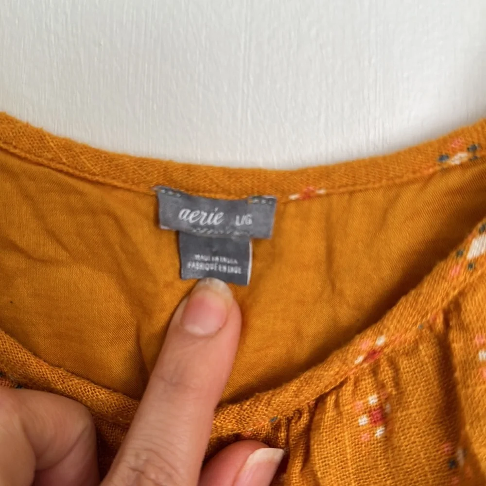 Aerie Embroidered Floral Romper - Picture 3 of 6